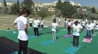 Hindistanlılar Uluslararası Yoga Günü'nü Kapadokya'da kutladı