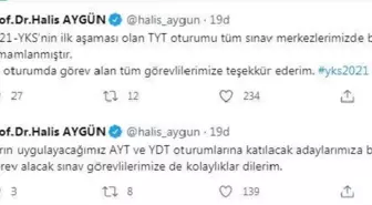 ÖSYM Başkanı Aygün: YKS'nin ilk aşaması başarıyla tamamlandı