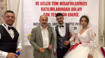 Hatay'da gelin ve damada kripto para takıldı