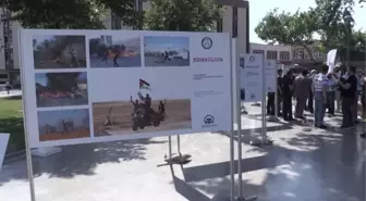 BALIKESİR - Medya-İş, AA'nın fotoğraflarından oluşan 'Direnen Filistin' konulu sergi açtı