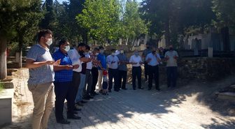 Korona virüs nedeniyle hayatını kaybeden eğitimciye anma töreni