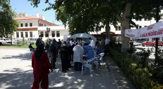 Tokat'ta Kovid-19 aşı çadırları kuruldu