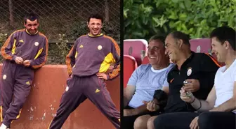 Galatasaray'ın efsaneleri Hagi ve Popescu'dan sürpriz ziyaret