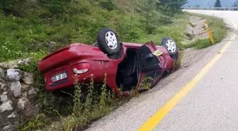 Kastamonu'da aynı bölgede iki araç tarlaya uçtu: 2 yaralı