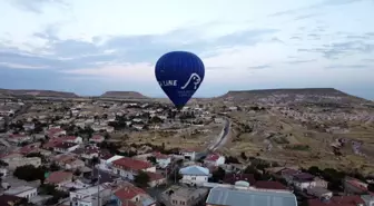 Çat kasabasında bu sabah ilk balon turu yapıldı