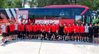 Samsunspor kamp için Kayseri'ye gitti