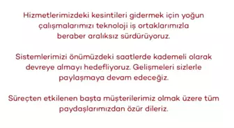 Akbank'tan kesintiye ilişkin yeni açıklama