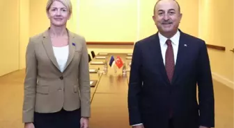 Bakan Çavuşoğlu, Litvanya Dışişleri Bakanı Landsbergis ile görüştü