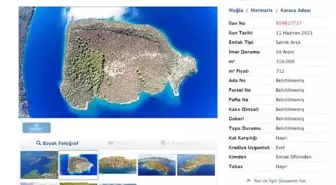 Gökova Körfezi'ndeki satılık adanın fiyatı 50 milyon lira arttı