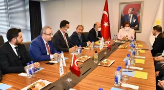 İYİ Parti Genel Başkanı Meral Akşener, SAMDEF Yönetim Kurulunu kabul etti