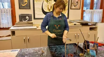 Japon Miki Ebru tablosu yaparak 'Team Türkiye'ye' destek verdi