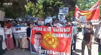 Kırgızistan'da bir süredir haber alınamayan Orhan İnandı için gösteri