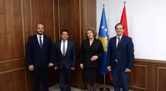 Prof. Dr. Türkyılmaz, Bakan Hajdari ile görüştü