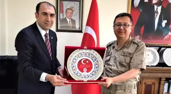 Tuğgeneral Yiğit'ten Başkan Berge'ye ziyaret
