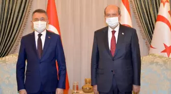 Son dakika! Cumhurbaşkanı Yardımcısı Oktay, KKTC Cumhurbaşkanı Tatar ile görüştü