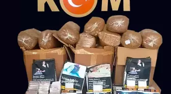 Kocaeli'de yüzlerce kilo kaçak tütün ele geçirildi