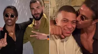 Nusret, dünyaca ünlü futbolcuları ağırladı! Mbappe'yi öptüğü anlar büyük ilgi gördü