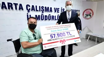 Isparta'da 5 engelli vatandaşın girişimci projesine hibe desteği