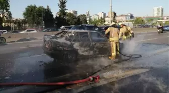 Son dakika haberleri | KADIKÖY'DE D-100 KARAYOLU'NDA OTOMOBİL YANGINI