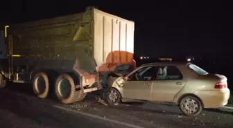 Tekirdağ'da otomobil ile kamyon çarpıştı: 1 yaralı