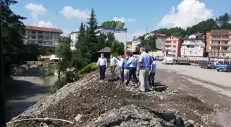 Zonguldak'ta derenin taşması sonucu su basan beldede hasar tespit çalışmaları tamamlandı