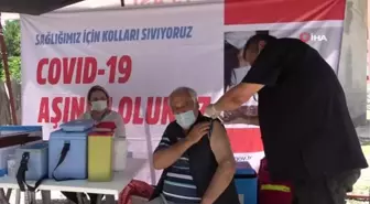 Bin 250 rakımlı yaylada mobil ekiplerden vatandaşlara aşı hizmeti