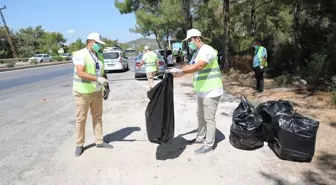 Bodrum'da 50 kilometrelik yol temizliği