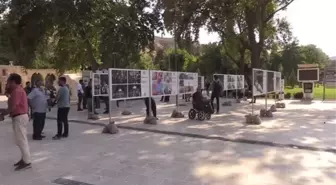 ŞANLIURFA - Medya-İş, AA'nın fotoğraflarından oluşan 'Direnen Filistin' konulu sergi açtı