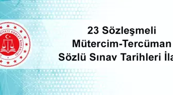 Sözleşmeli Mütercim-Tercüman (İngilizce, Fransızca, Almanca) Alım İlanı Sözlü Sınavına İlişkin Başvuru Sonuçları