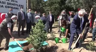 Isparta'da 15 Temmuz Ormanı'na fidan dikildi