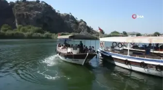 Dalyan'da bayram yoğunluğu başladı