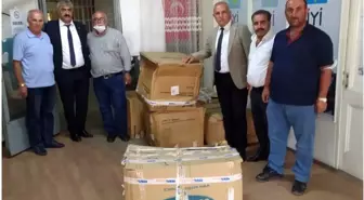 Muşlu iş adamından kıyafet yardımı