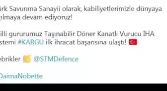 Taşınabilir Döner Kanatlı Vurucu İHA Sistemi Kargu'nun ilk ihracatı gerçekleştirildi