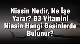 Niasin Nedir, Ne İşe Yarar? B3 Vitamini Niasin Hangi Besinlerde Bulunur?