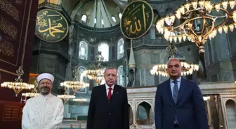 Son dakika! Bakanlardan Ayasofya-i Kebir Cami-i Şerifi'nin ibadete açılmasının yıl dönümü paylaşımı