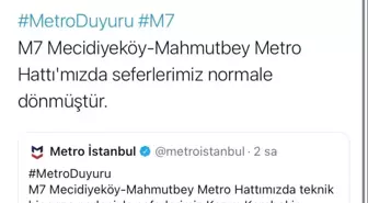 Son Dakika | Eyüpsultan'daki metroda meydana gelen patlamanın ardından duran seferler normale döndü