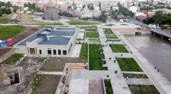 Bedesten ve Konağın çevre düzenlemesi çalışmaları sürüyor