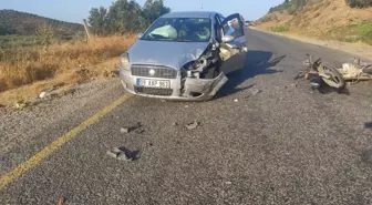 Aydın'da otomobille çarpışan motosikletin sürücüsü hayatını kaybetti