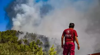 Son dakika haberi: Mersin Aydıncık'ta yangına karadan müdahale sürüyor