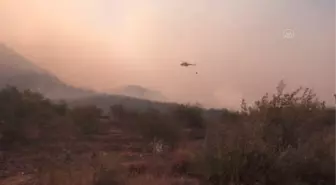 Son dakika haber... Silifke'deki orman yangınına müdahale sürüyor