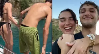 Dua Lipa ile Anwar Hadid el ele denize atladı! İlk yorum müstakbel kayınvalideden geldi