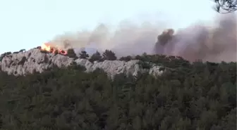 Silifke'deki orman yangınını söndürme çalışmaları devam ediyor