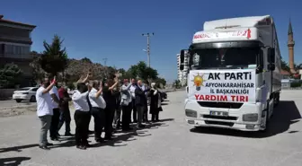 Son dakika haberi... Afyonkarahisar'dan yangın bölgesine yardım tırı gönderdi