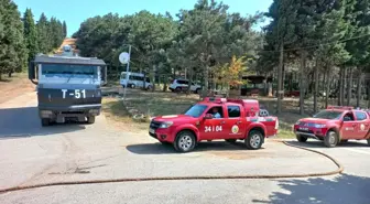 Aydos Ormanı'nda yangın ihtimaline karşı drone destekli denetim