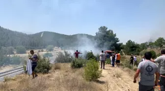 Son dakika haber: Tren yolu üzerindeki 4 noktada yangın