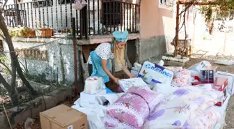 Son dakika haber! Mersin'deki orman yangınında evlerindeki çeyizi yanan genç kızın eşyaları yenilendi