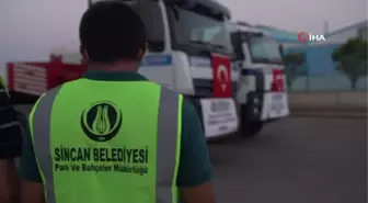 Sincan belediyesi Muğla'ya yardımlara devam ediyor