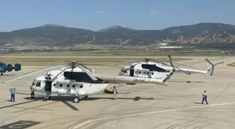 Ukrayna'dan gelen 5 helikopter yangınlara gece müdahalesi için havalanacak