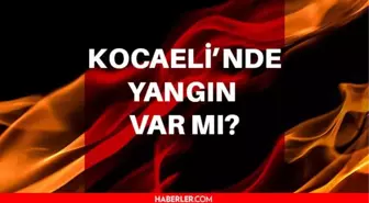 Kocaeli'nde yangın var mı? Kocaeli'nde yangın mı var? Kocaeli yangın son dakika...