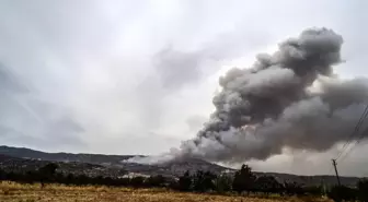 Son dakika haberi | Yatağan'da yangınla mücadele fotoğraf karelerine yansıdı